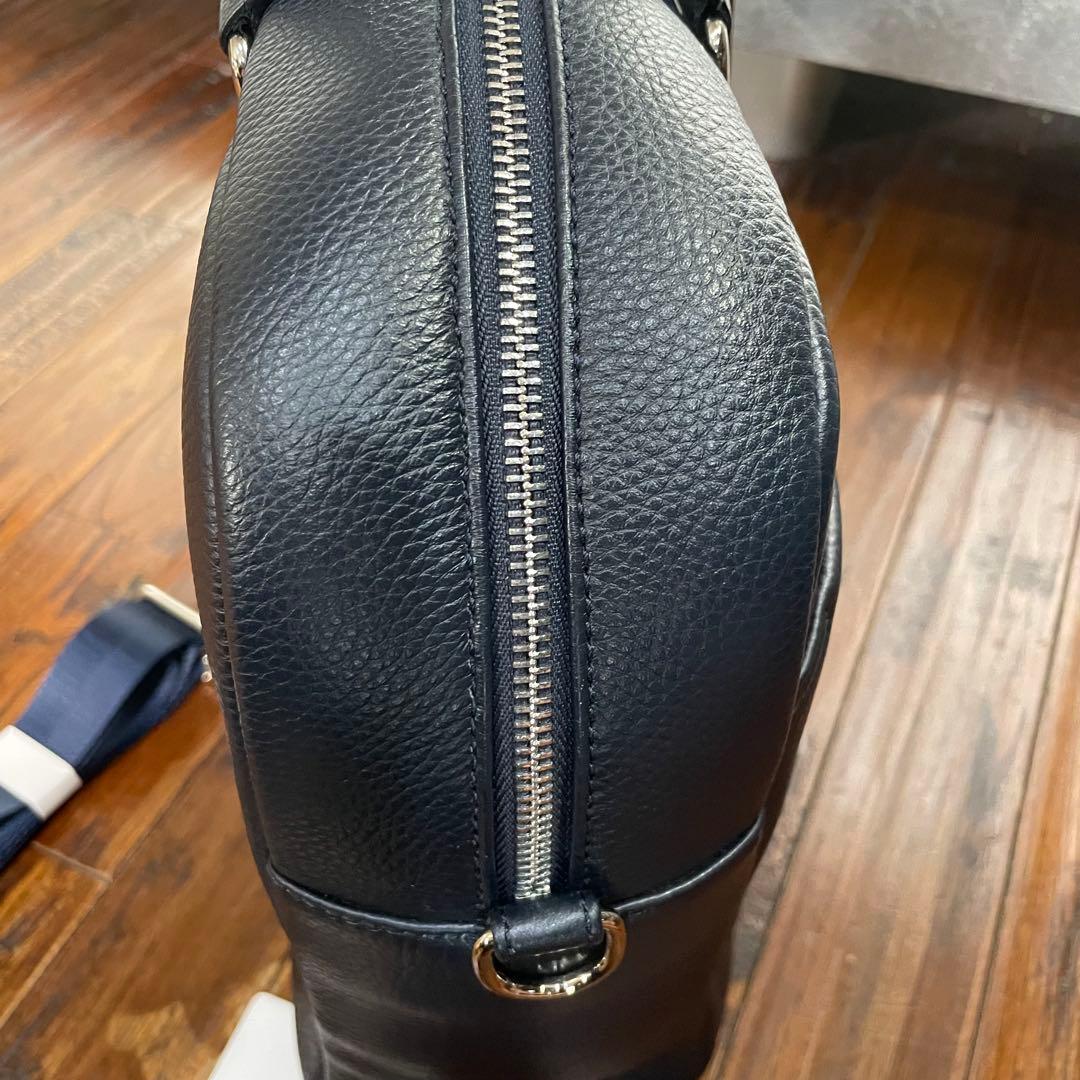 美品 MURA ビジネス バッグ 2WAY ショルダー レザー　シボ革　A4