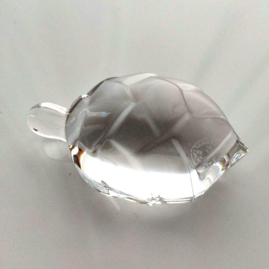 【新品】バカラ　亀　かめ　カメ　縁起物　ペーパーウェイトクリスタル