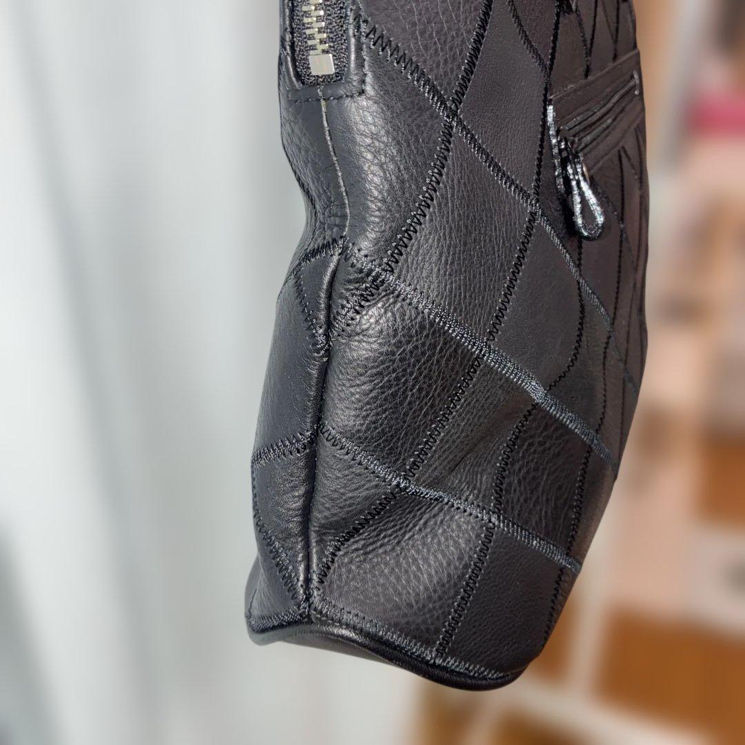 TRION トライオン トートバッグ ボストントート（シボ革） パネル