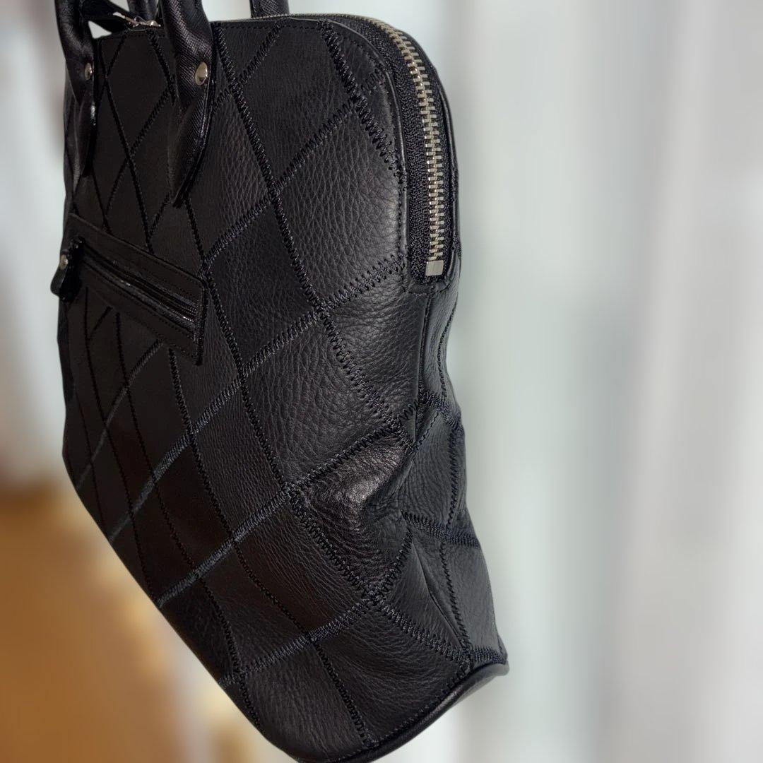 TRION トライオン トートバッグ ボストントート（シボ革） パネル