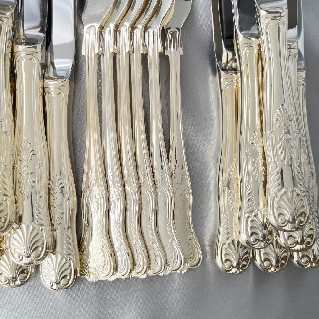 【Falstaff】キングスパターンのディナーセット 44本組