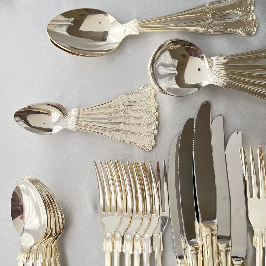 【Falstaff】キングスパターンのディナーセット 44本組