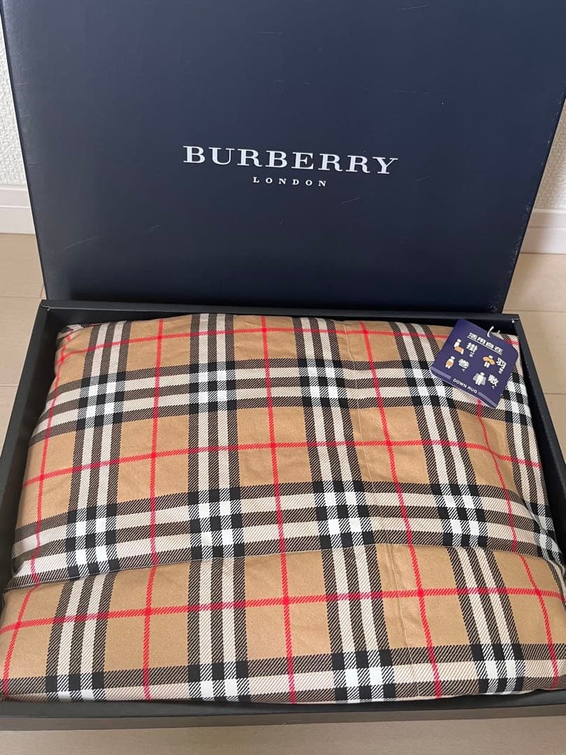 バーバリー ノバチェックハーフブランケット 膝掛け