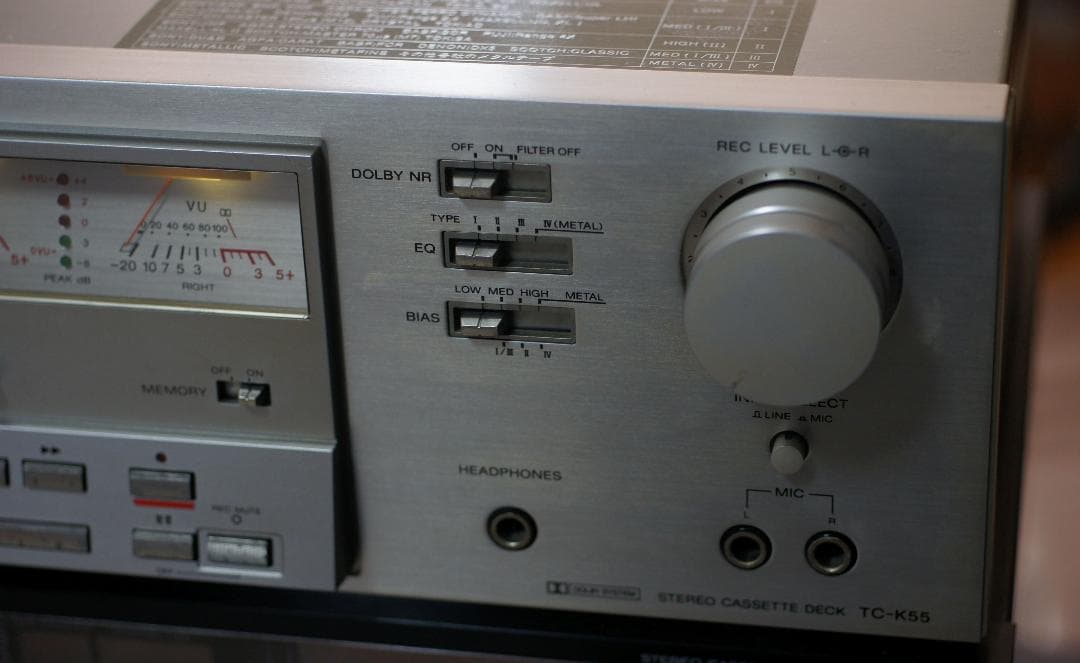 ♪♪SONY ソニー / カセットデッキ TC-K55　動作品♪♪