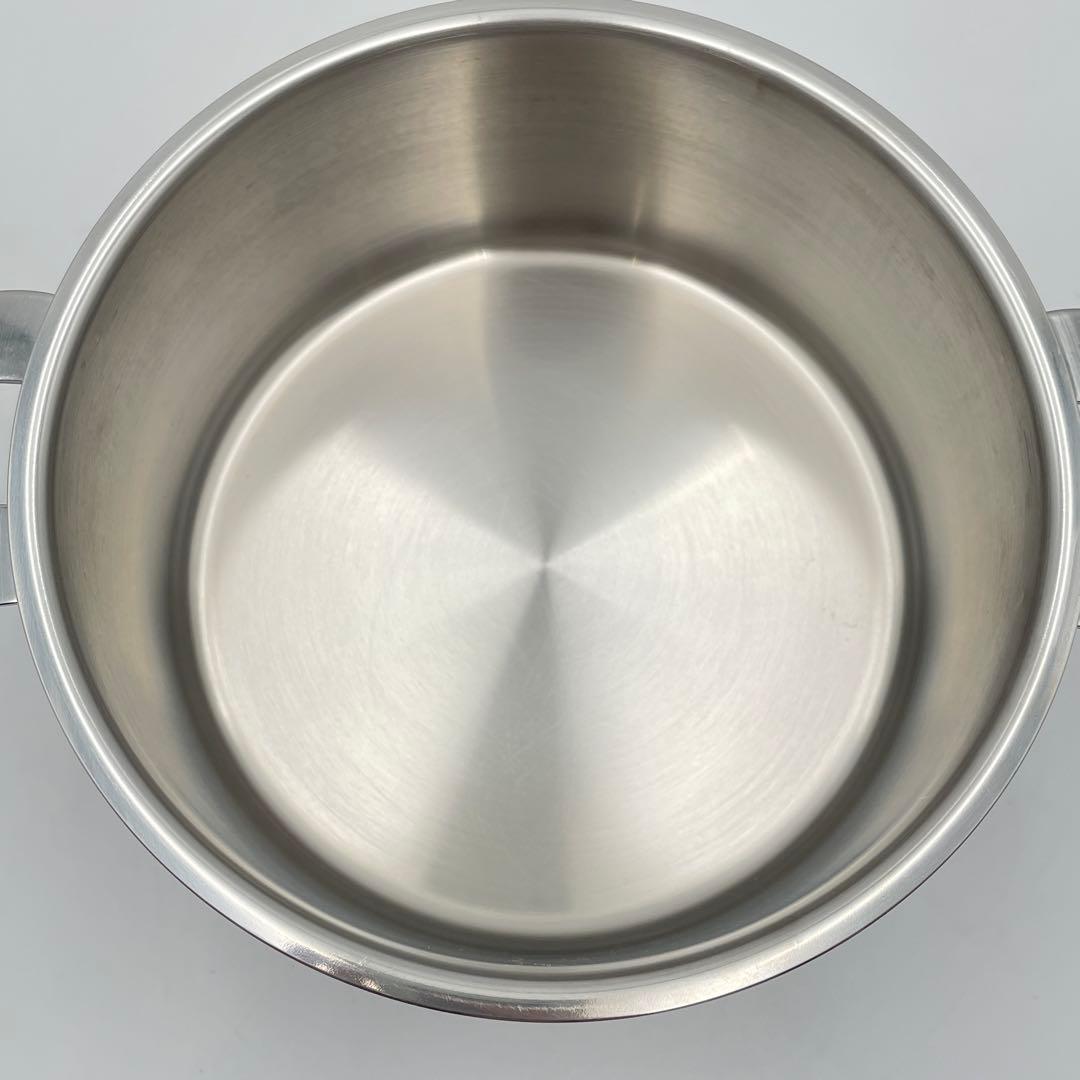 美品】CRISTEL Lシリーズ 深鍋 18cm ステンレス蓋付き IH対応