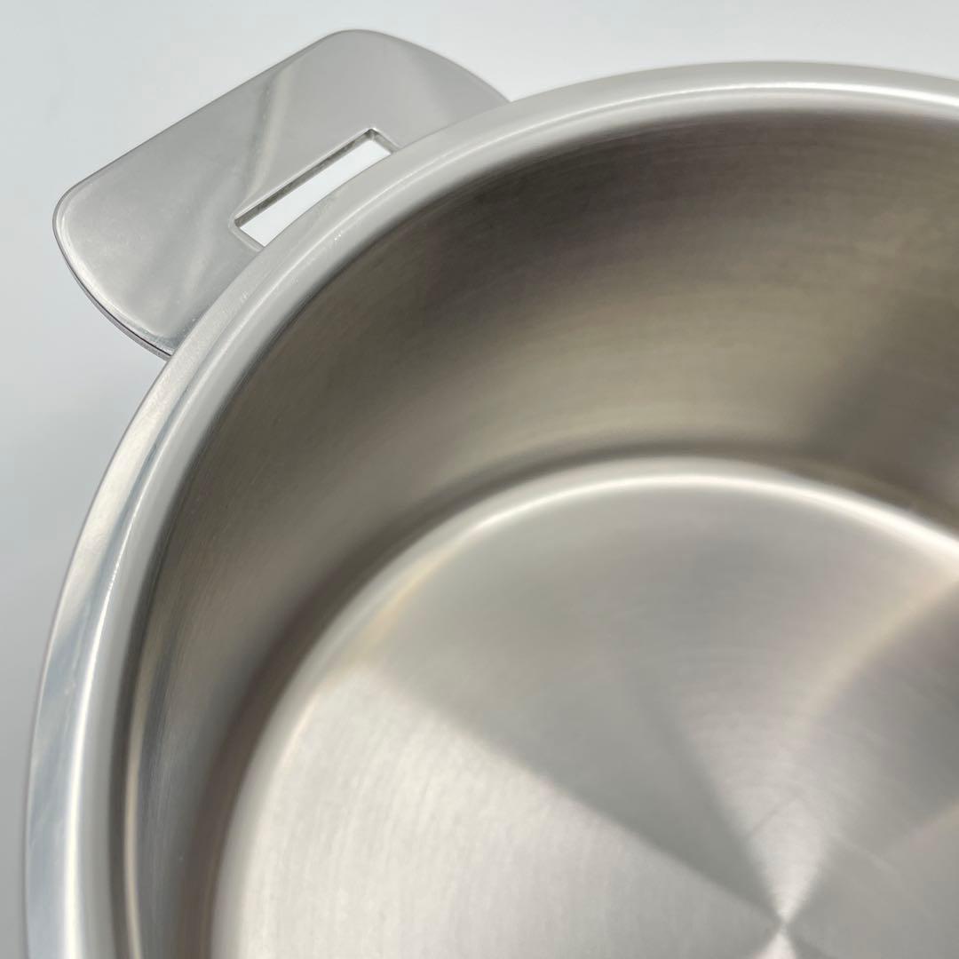 美品】CRISTEL Lシリーズ 深鍋 18cm ステンレス蓋付き IH対応