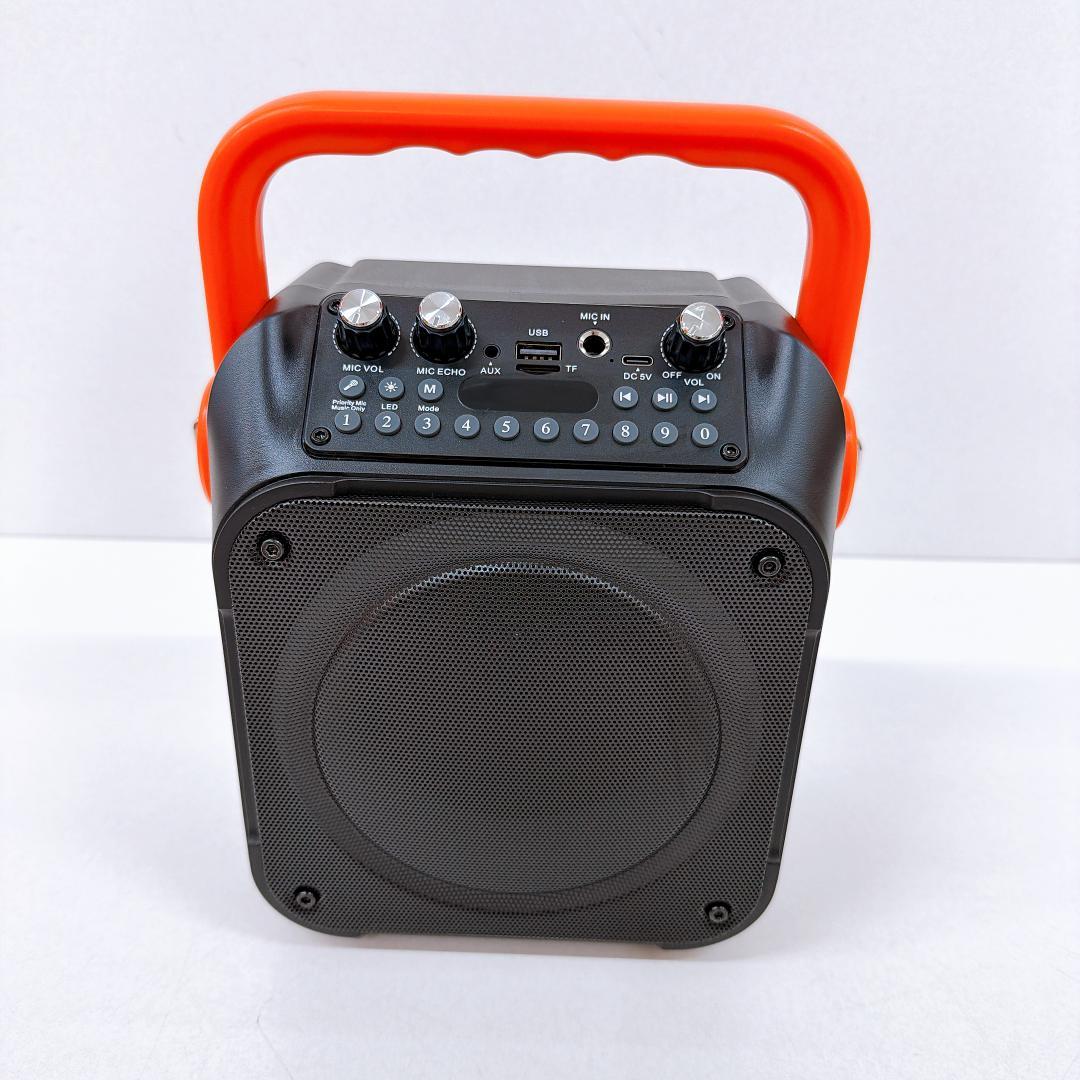 【美品】K9-M ワイヤレスカラオケセット マイク2本付き ポータブルスピーカー