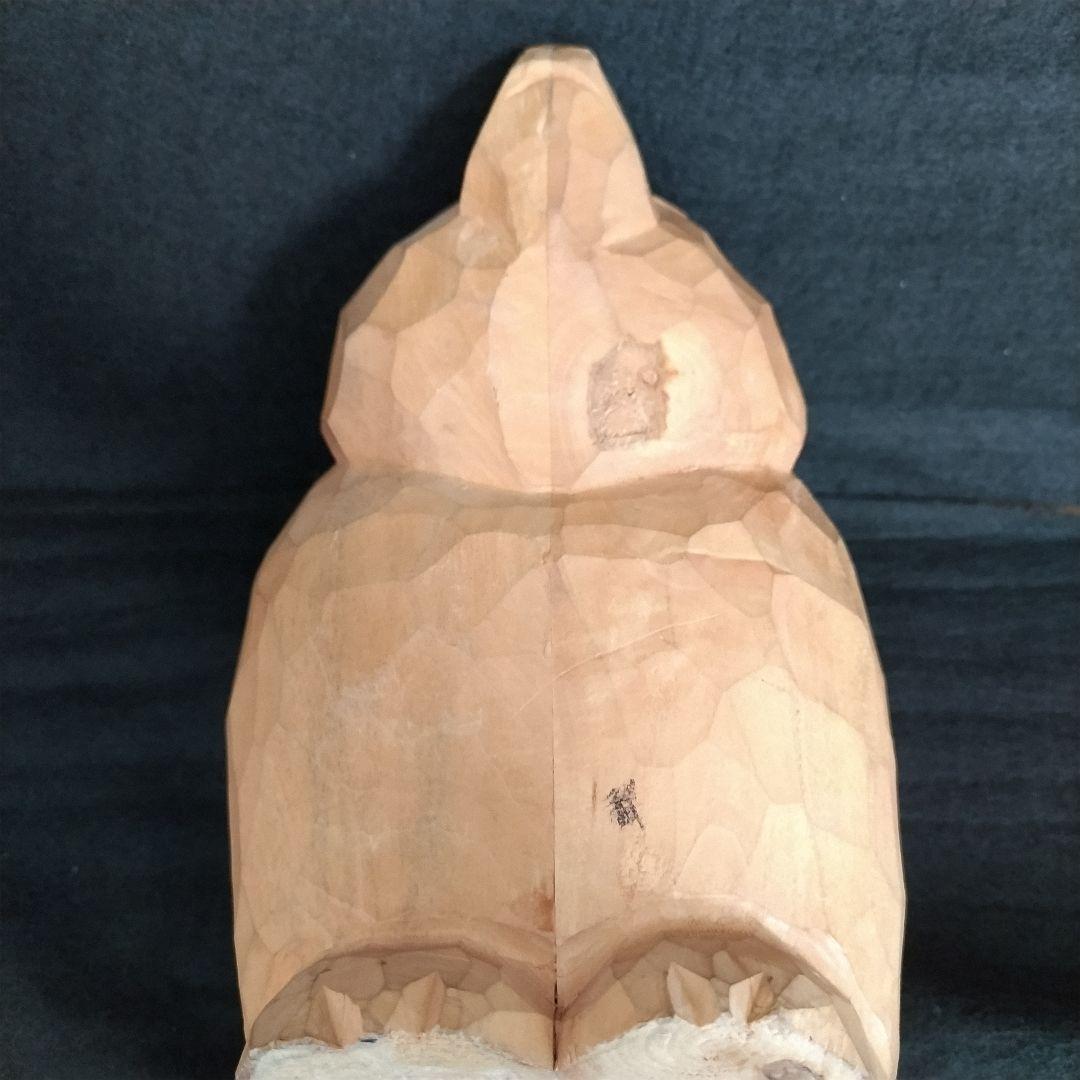 八雲 柴崎重行 彫刻熊 サイン 志 1990 木彫り 熊 鑑定書無し