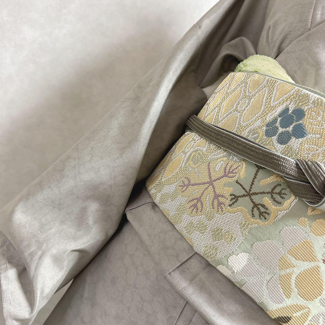 大島紬地　小紋　付け下げ　辻ヶ花　フルセット　着物　正絹　I7