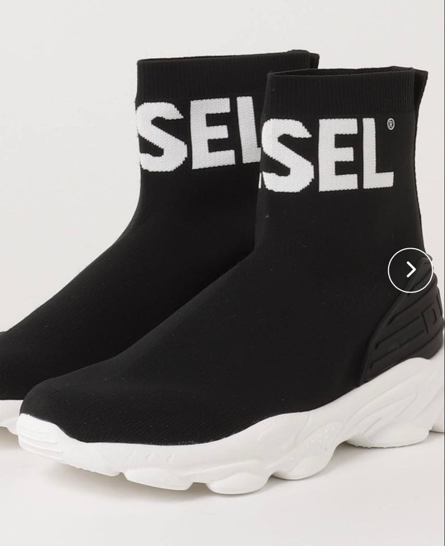 DIESEL Kids&Juniorロゴプリントハイカットソックススニーカー