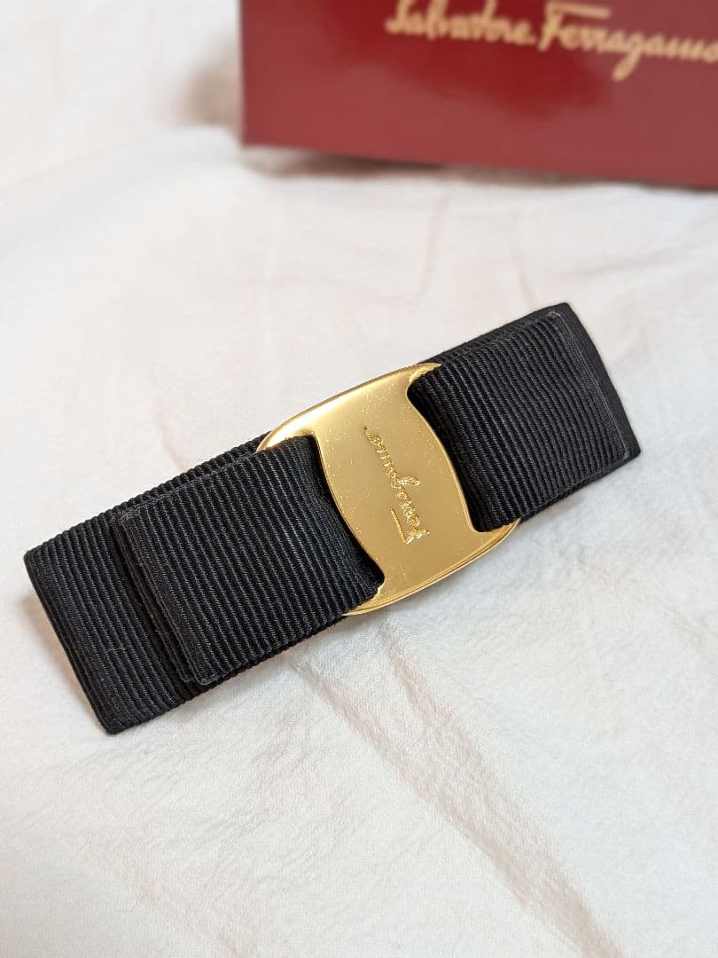 サルヴァトーレ フェラガモ ★バレッタ ブラック 箱付き ferragamo