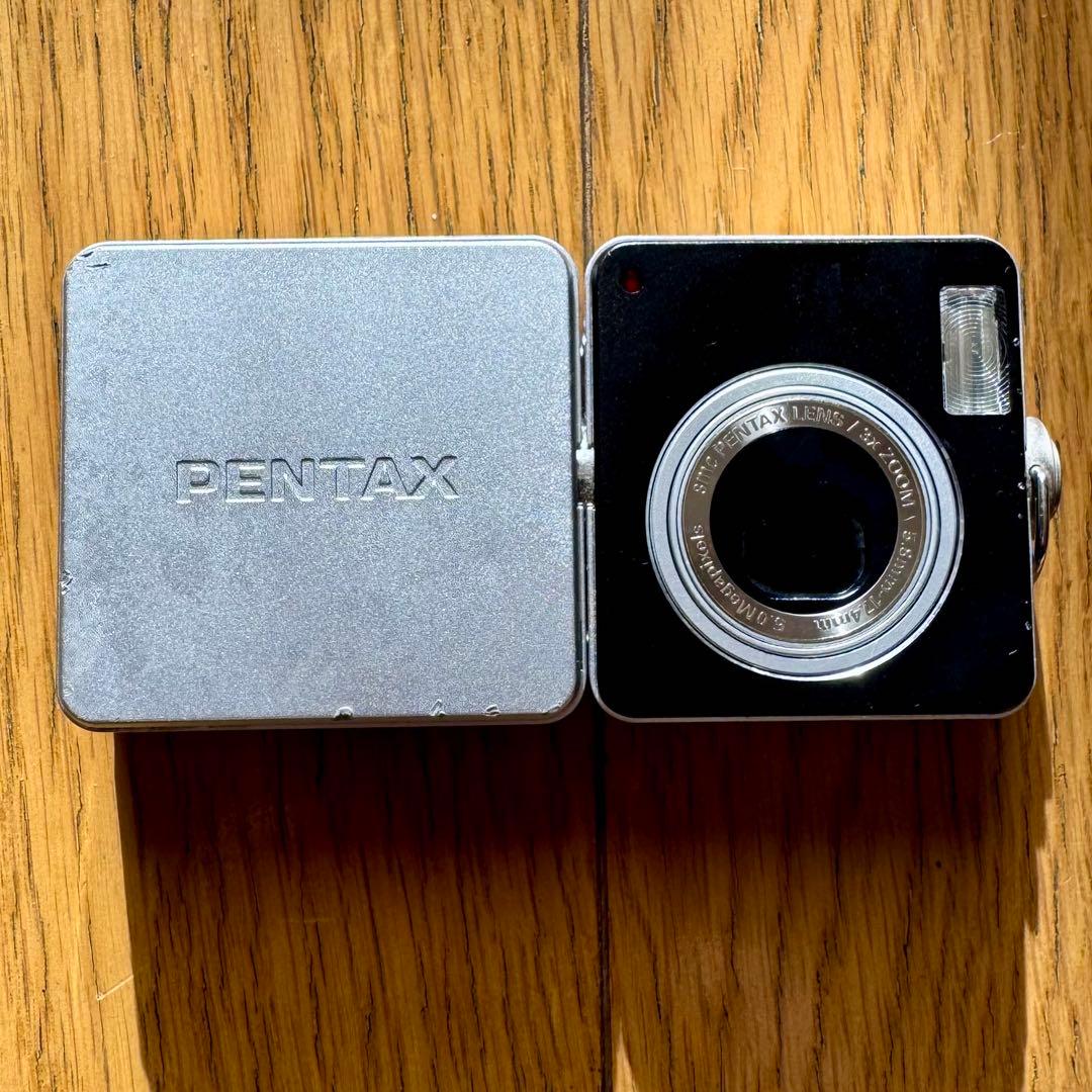 PENTAX Optio X 回転式コンパクトデジカメ + 専用充電スタンド