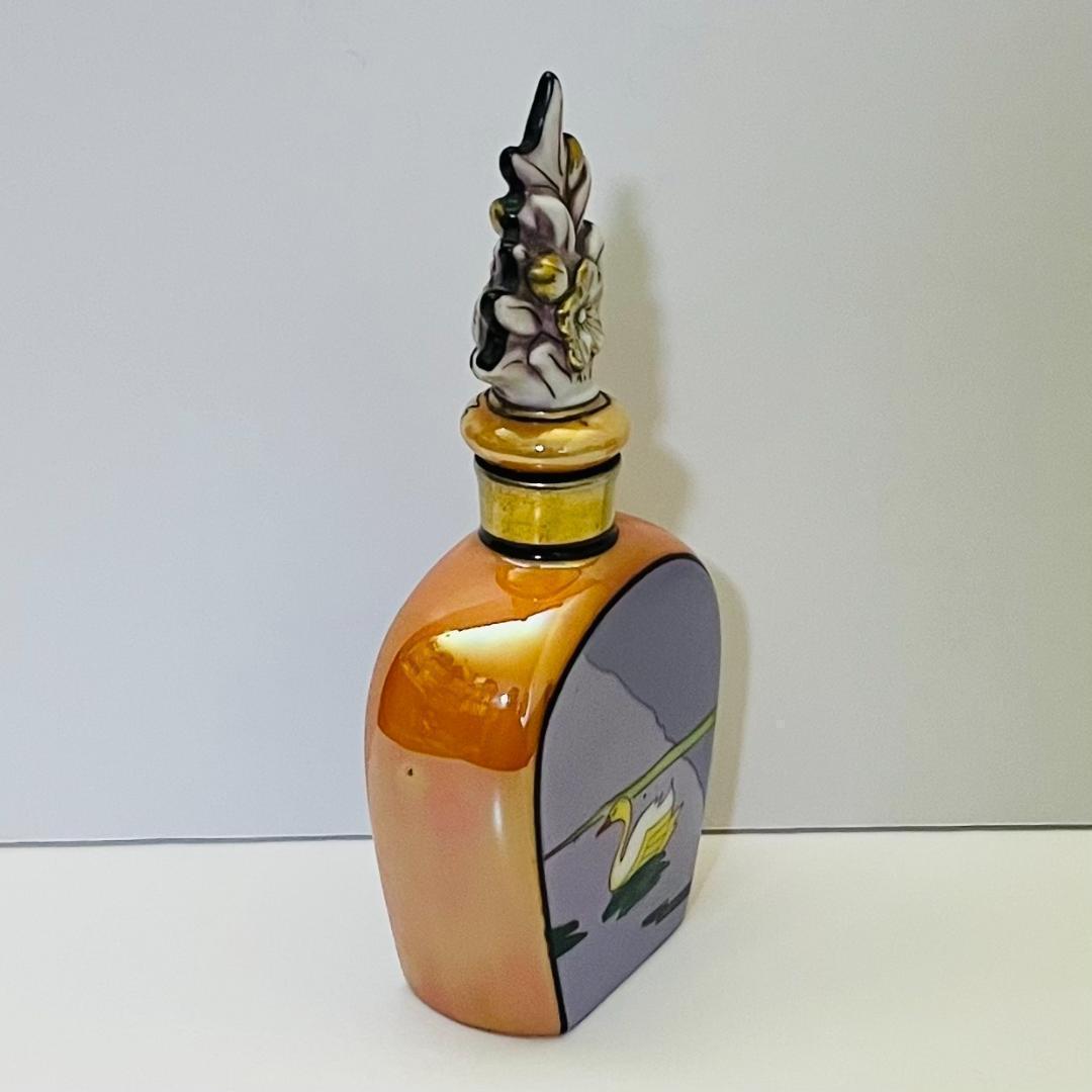 【オールドノリタケ/デコレディ/ゴンドラ/香水瓶】アールデコ/ラスター彩/金彩