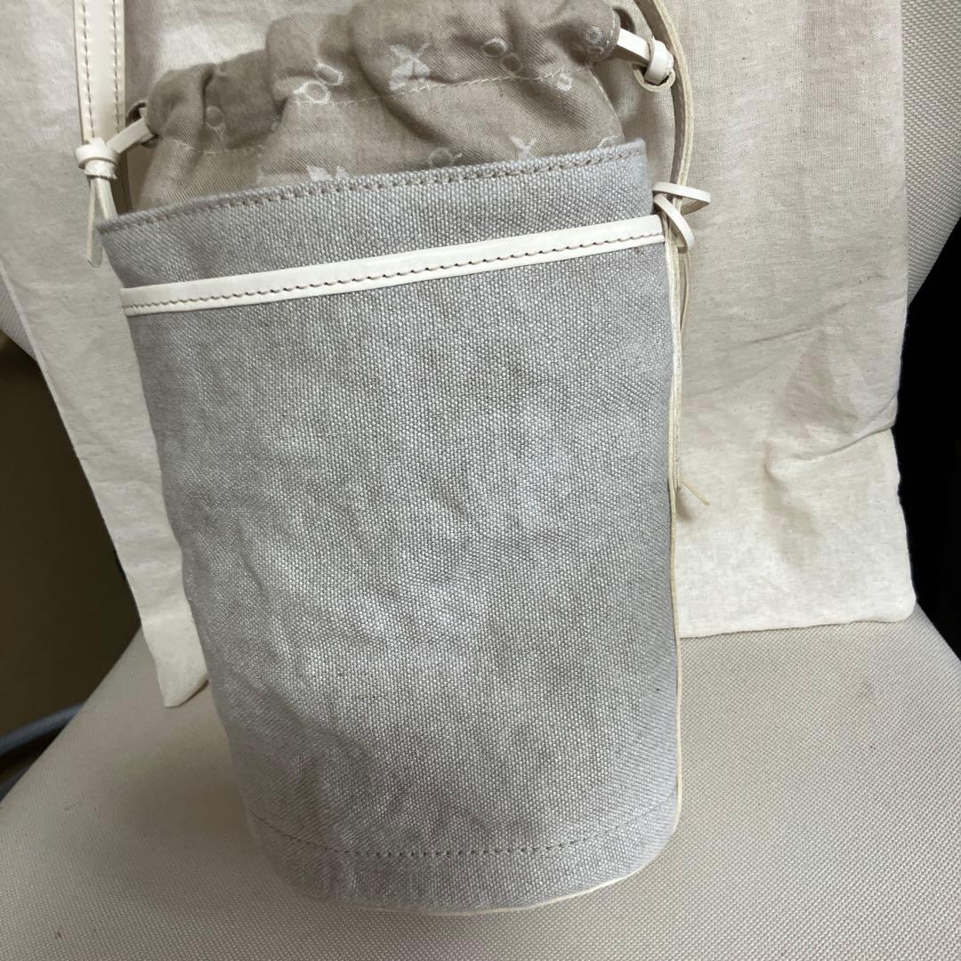 未使用 genten リネンカットワーク筒形ショルダー