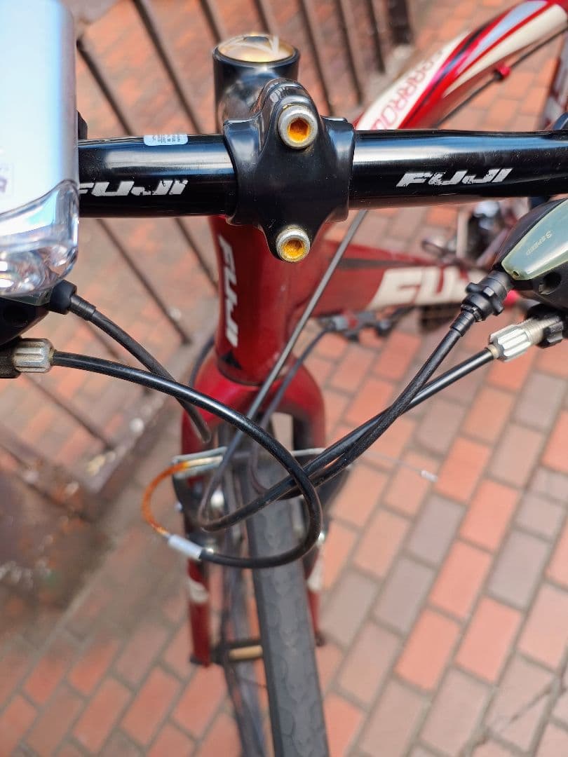FUJIフジ クロスバイク Sparrowスパロウ　レッド　アルミフレーム