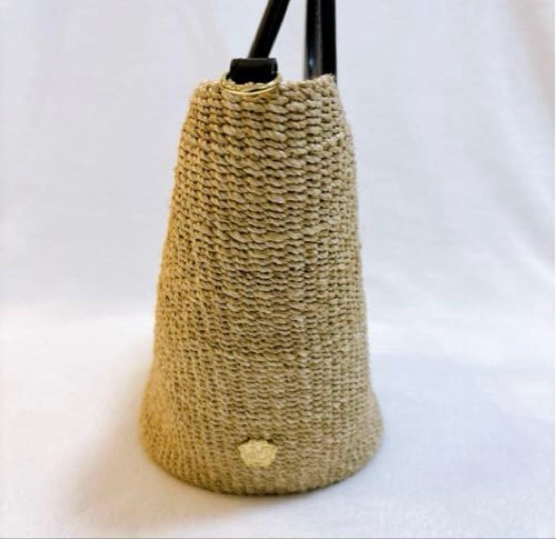 【極美品✨】VIOLAd'ORO ヴィオラドーロ　ハンドバッグ　カゴバック