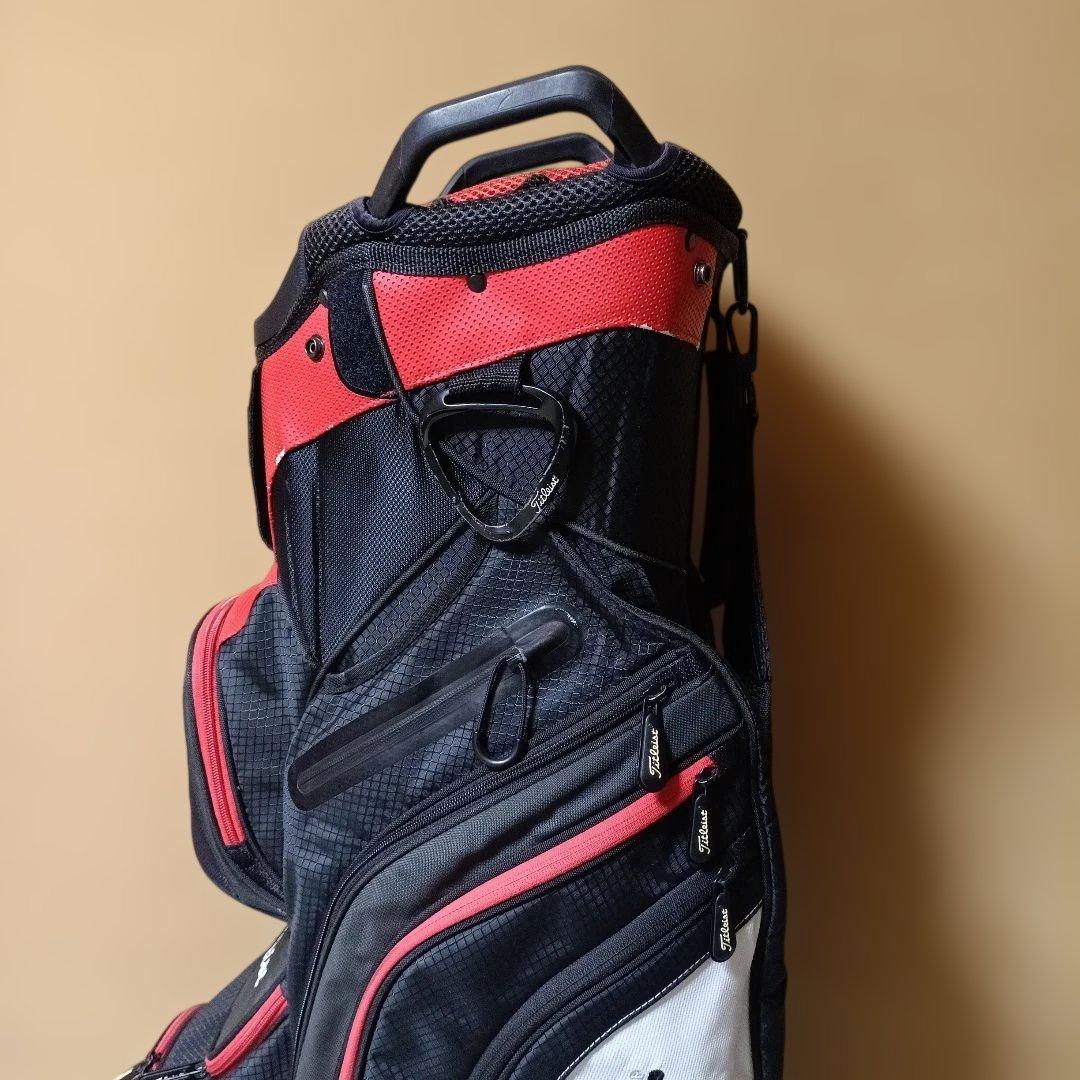 Titleist キャディバッグ 黒/赤 ※状態 考慮