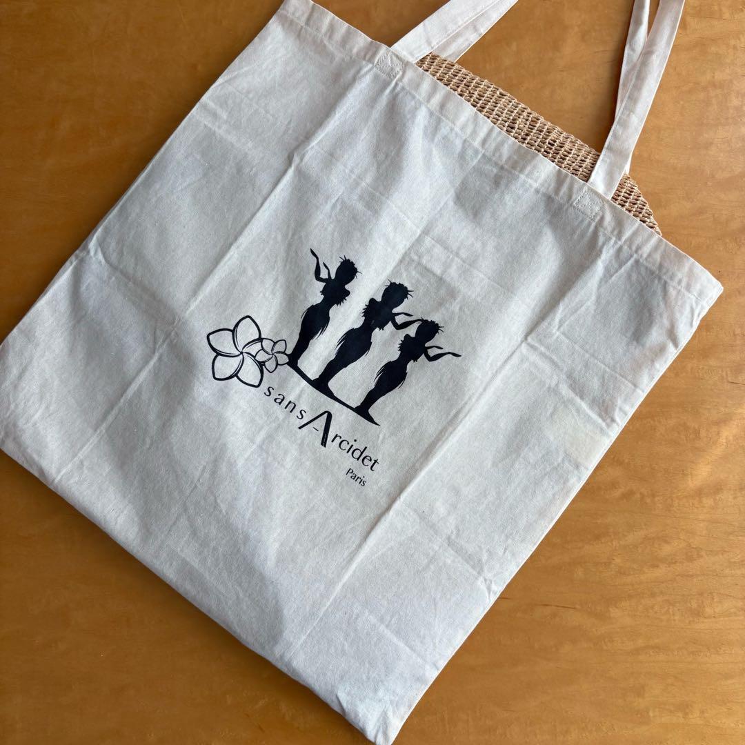 Sans Arcidet サンアルシデ ラフィア トートバッグ カゴバッグ