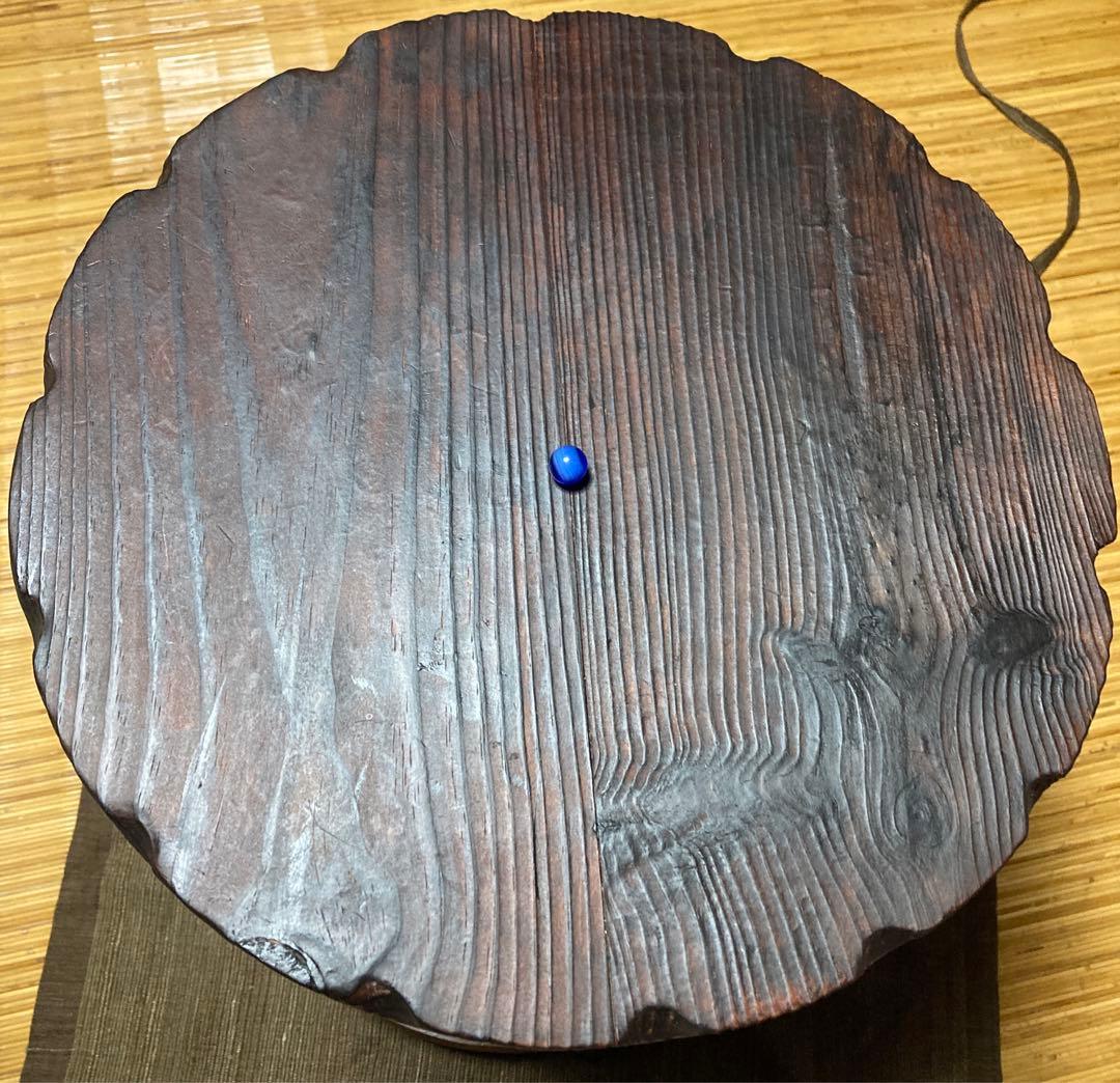 カフェテーブル スペイン 木彫花置き台 ヴィンテージ