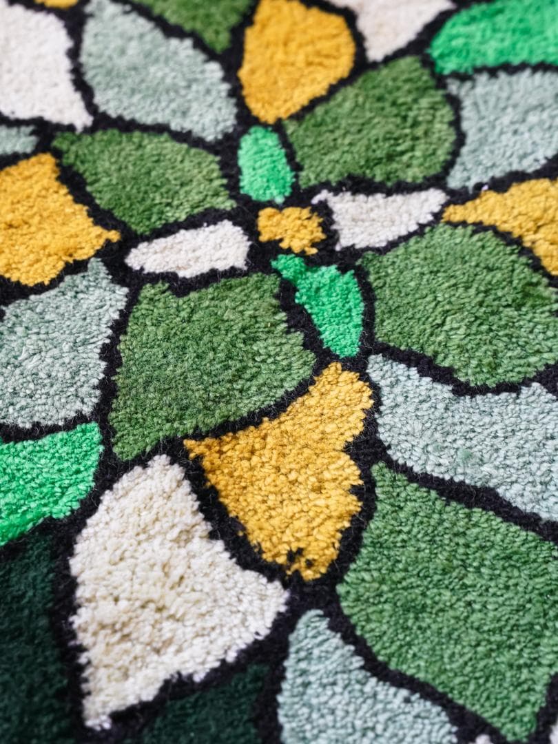 60-70's ヴィンテージ シャギーラグ ミッドセンチュリー モダン