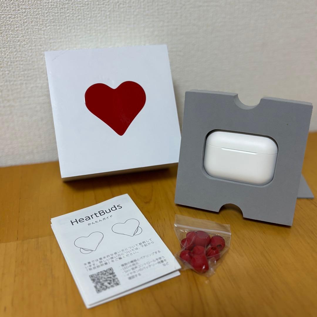 HeartBuds ハートバッズ イヤホン　レッド　新品未使用品　2個セット