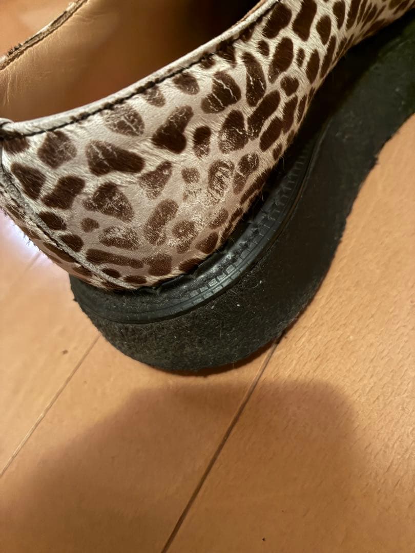 E COX/ジョージコックス/ヒョウ柄/豹柄/ラバーソール/UK7
