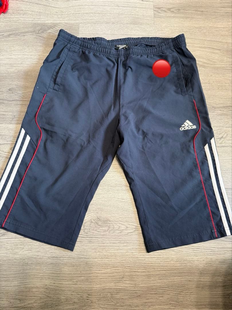 流経柏高校　サッカー部　adidas ポロシャツ＆パンツ　移動着