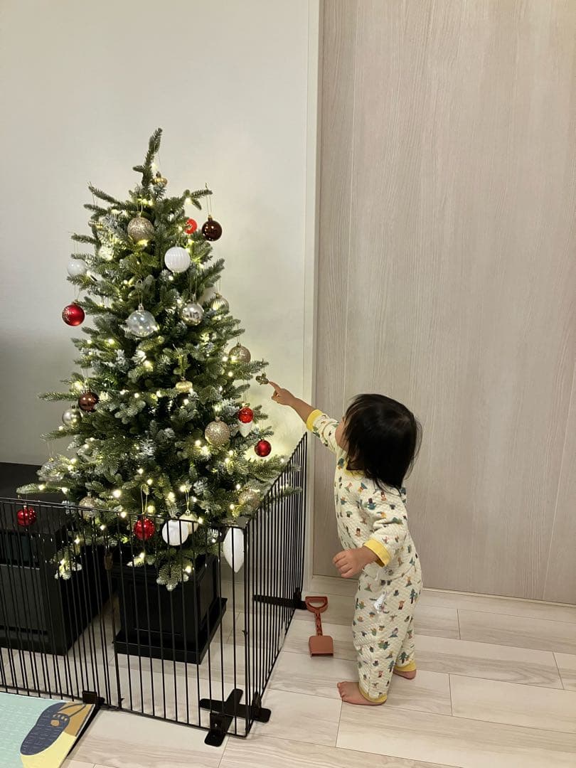 マーレフィセント【コストコ】クリスマスツリー LEDライト、オーナメント付