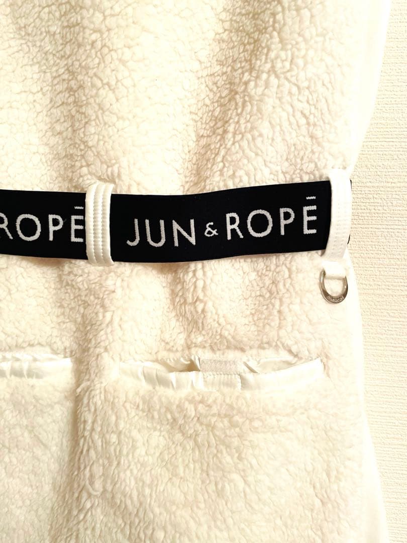 【レア】JUN ＆ ROPE ジュンアンドロペ ラッセルボアワンピースM