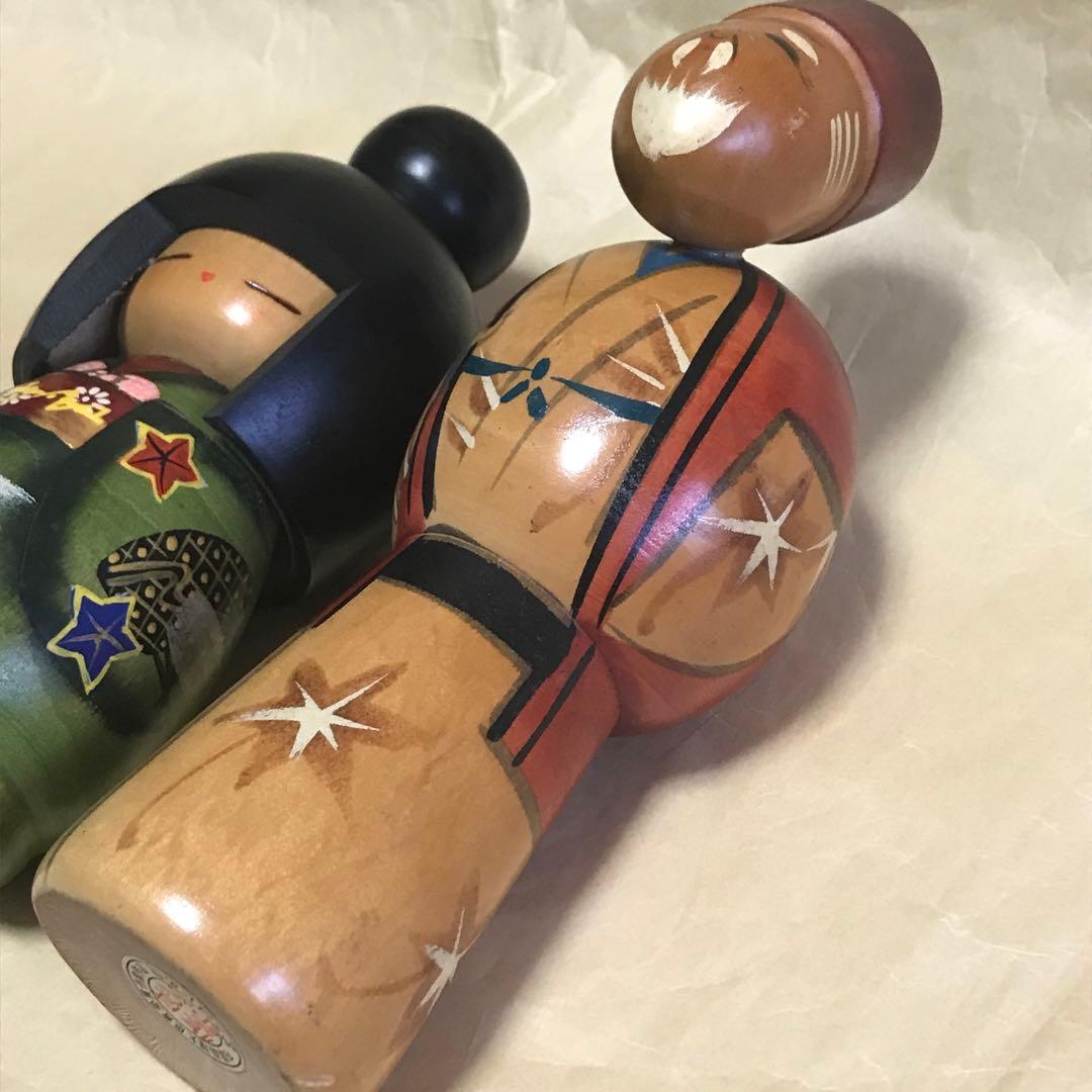 だるま　こけしセット民芸品　置物　日本　人形伝統工芸品インテリア こけし だるま
