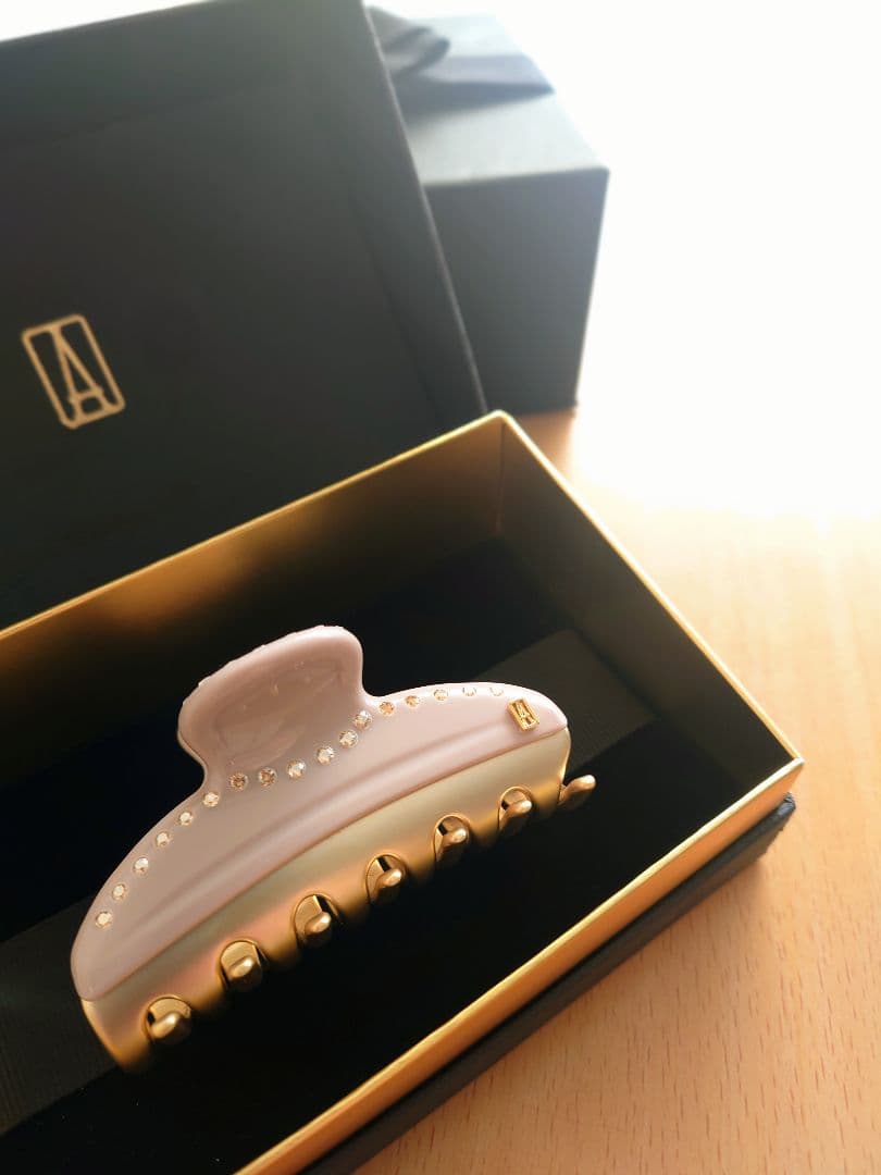 アレクサンドルドゥパリ スワロフスキー ヴァンドームクリップ ベージュ