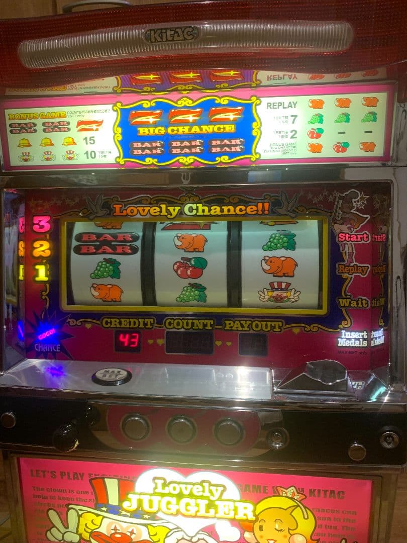 ラブリージャグラー　実機　送料無料