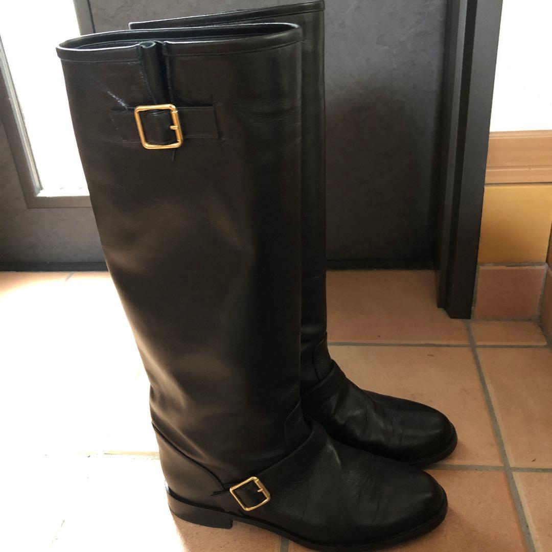 ネブローニ　ブラック ロングブーツ 36