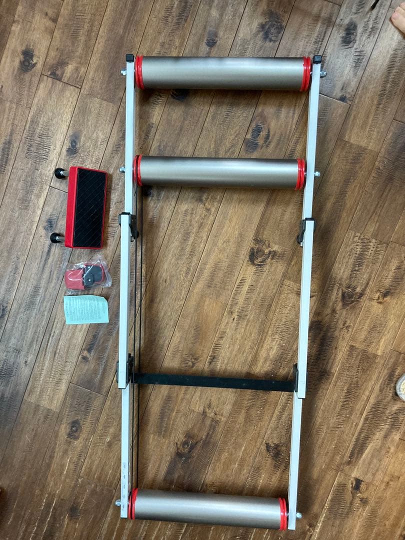 MINOURA MOZローラー台 折りたたみ式 ホワイト・レッド