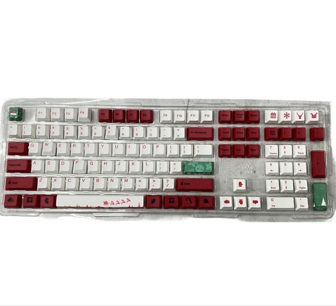 『美品 』Varmilo 108K-110Ds-G-W クリスマスキーボード