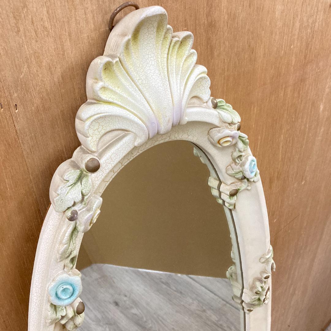 アンティーク調　ロココ調　ウォールミラー　壁掛け　鏡