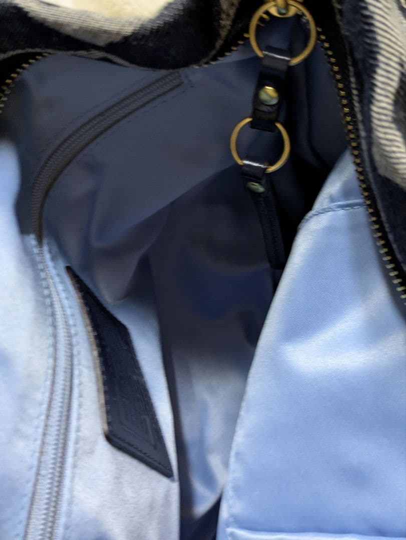 COACH ワンショルダーバッグ デニム風 ネイビー　美品