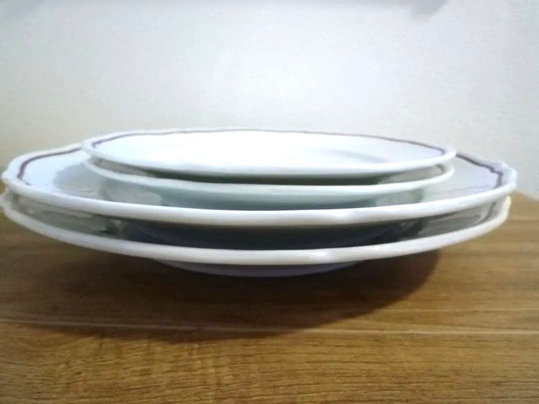 リチャードジノリ コロナ スープカップ＆ソーサーとプレート,2セット