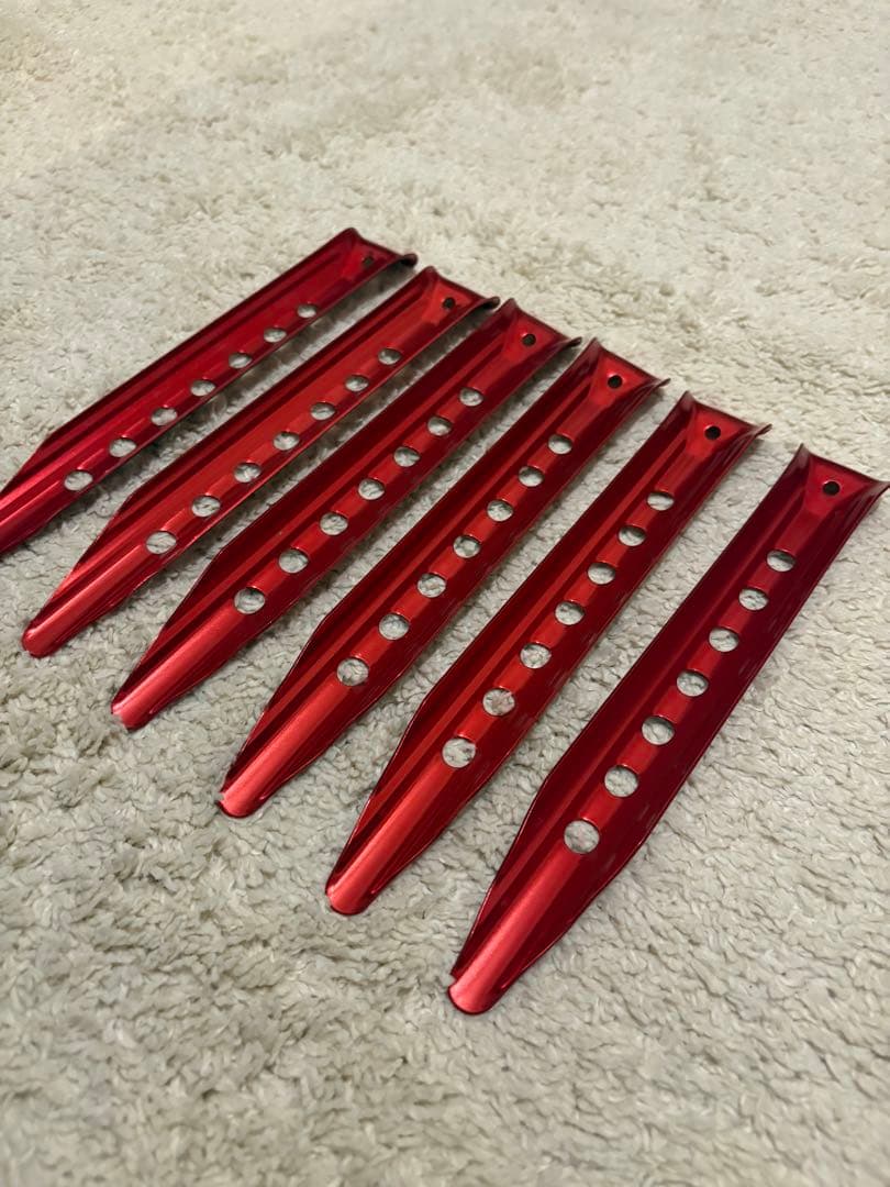 MSR ブリザードステイク　ジェラルミンペグ6本セット