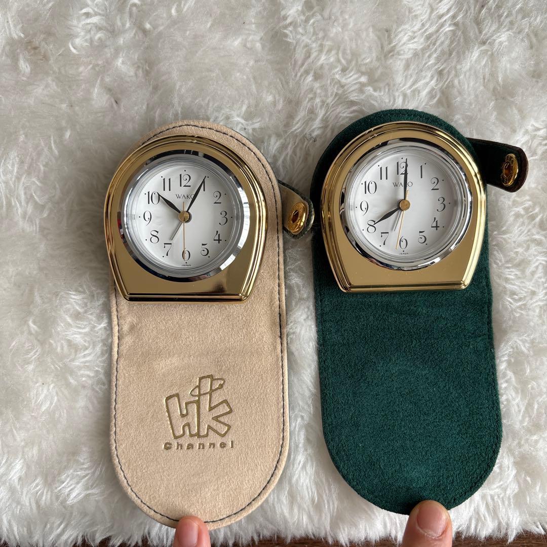 引越し予定でお値下げですWAKO トラベルクロック 2個セット⭐︎