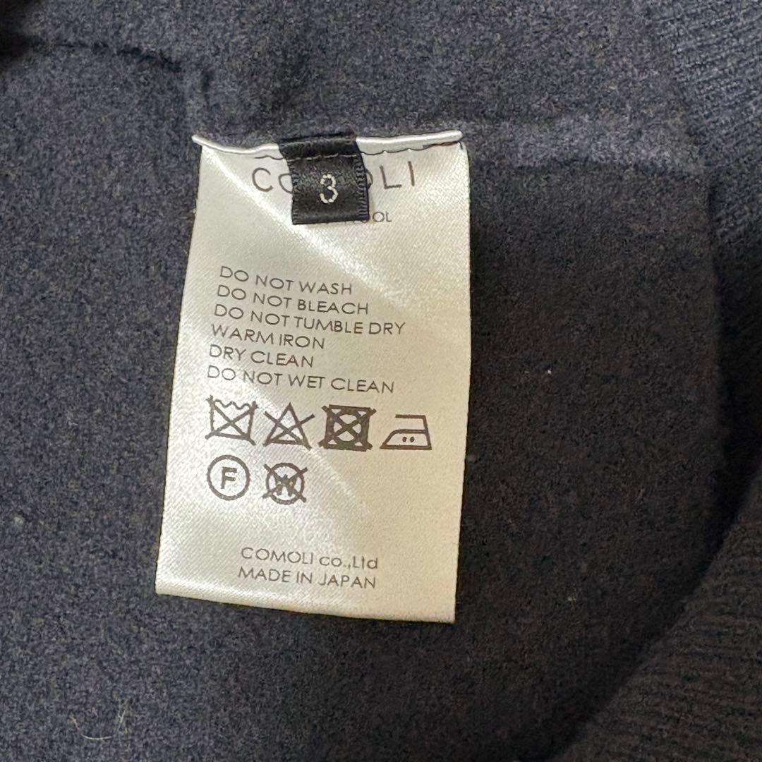 COMOLI コモリ ウール100% クルーネック ニット セーター