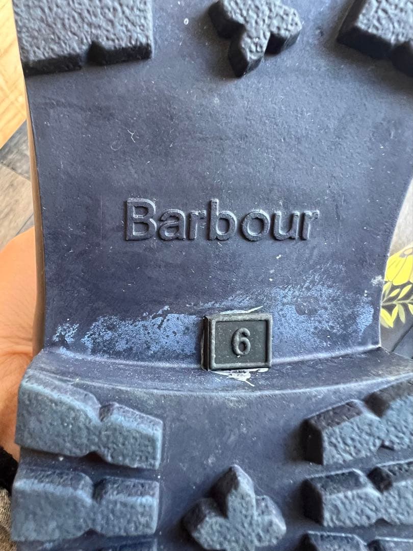 Barbour バブアー　サイドゴア ショートレインブーツ UK:6