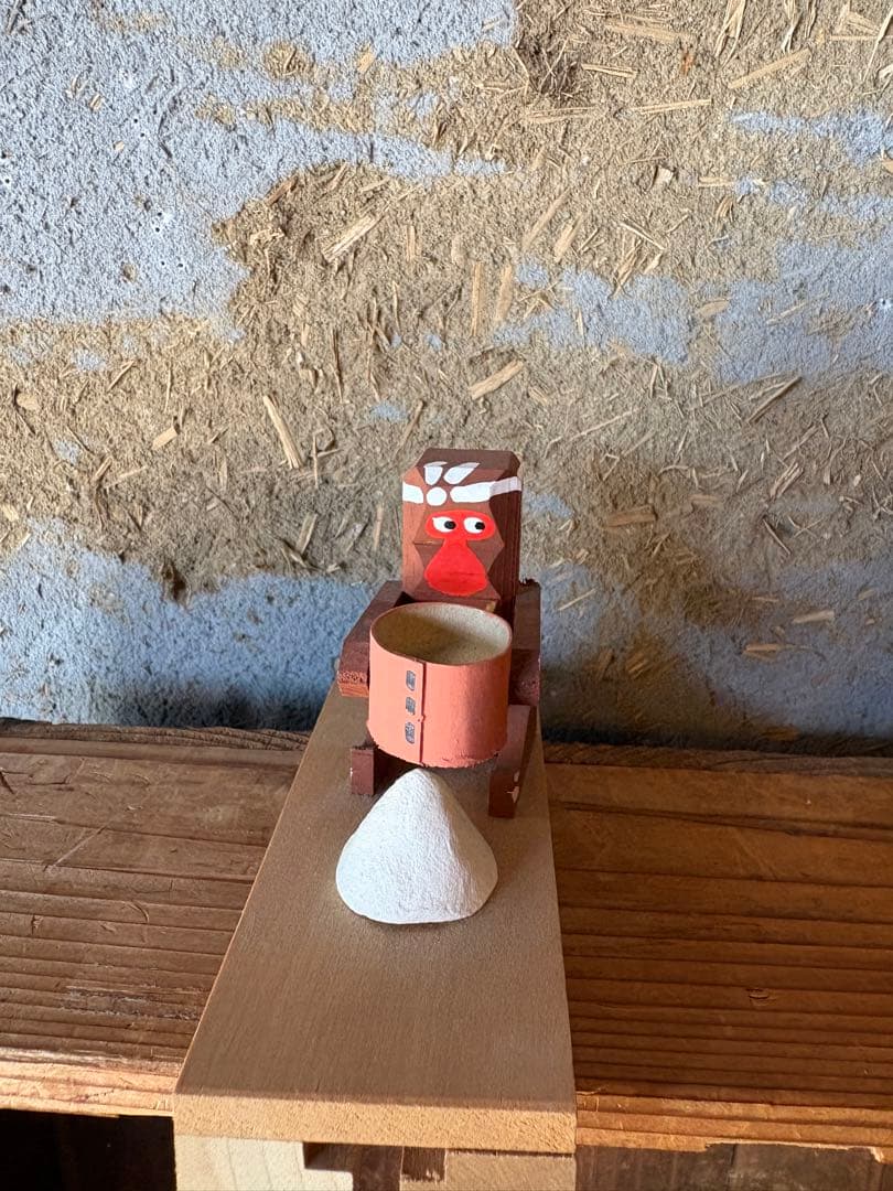 廃絶希少！奈良井宿藤屋土産物店 中西康二【からくり人形 ふるい猿】郷土玩具