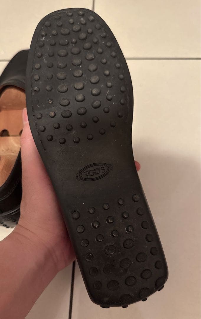 【美品】TOD'S トッズ　ドライビングシューズ ローファー 本革ブラック