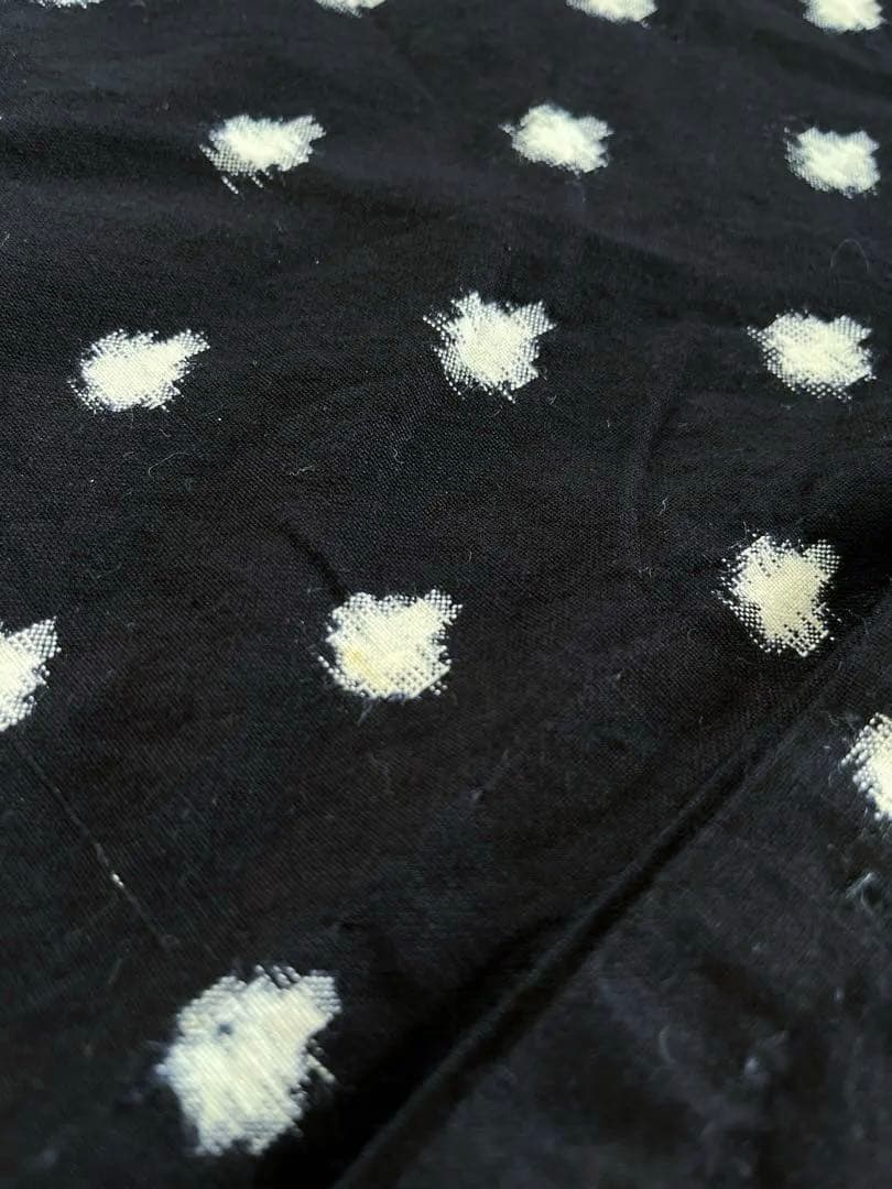 木綿　雪ん子絣　久留米絣　単衣