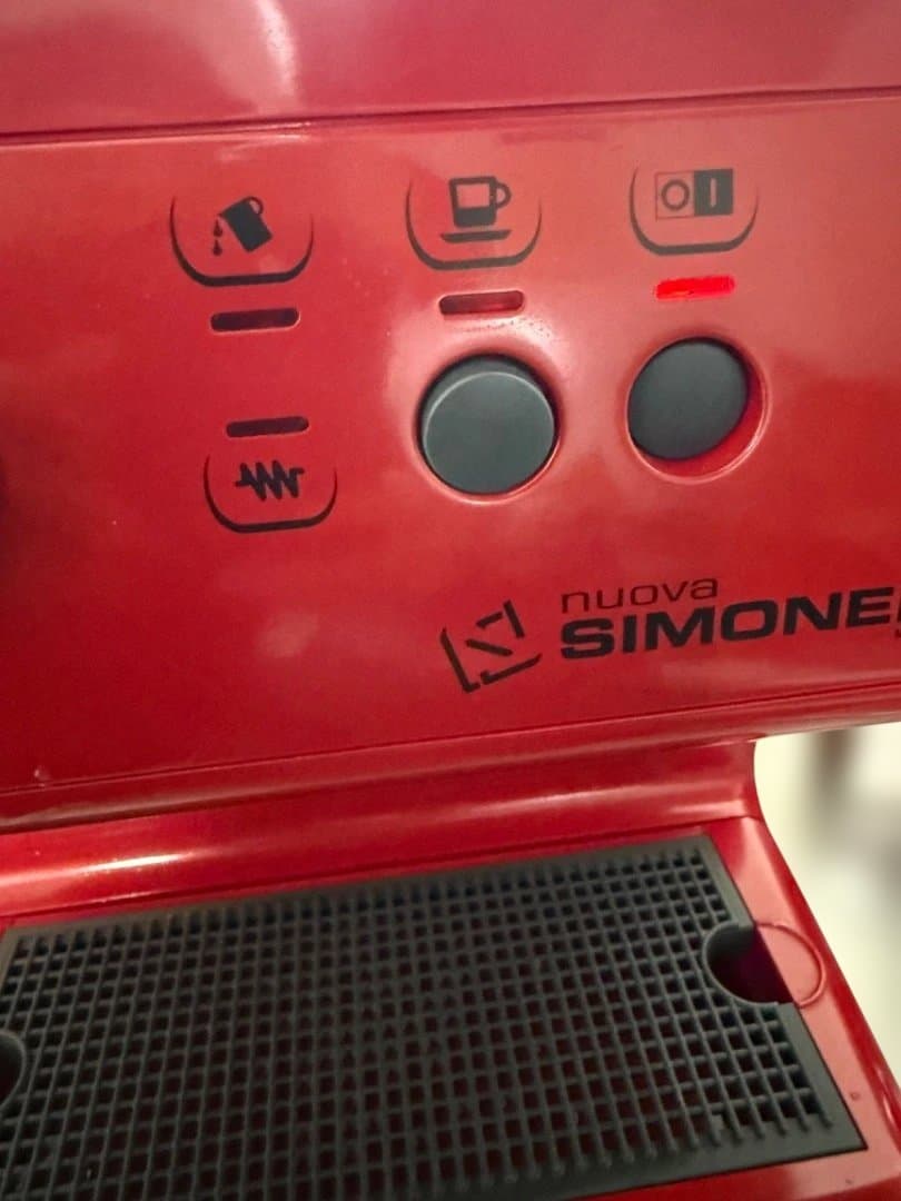 【美品】シモネリ オスカー1 レッド｜本格エスプレッソマシン｜ノックボックス付