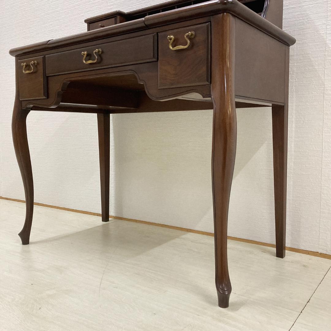 アンティーク調　猫脚　クラシック　デスク　机　ドレッサー