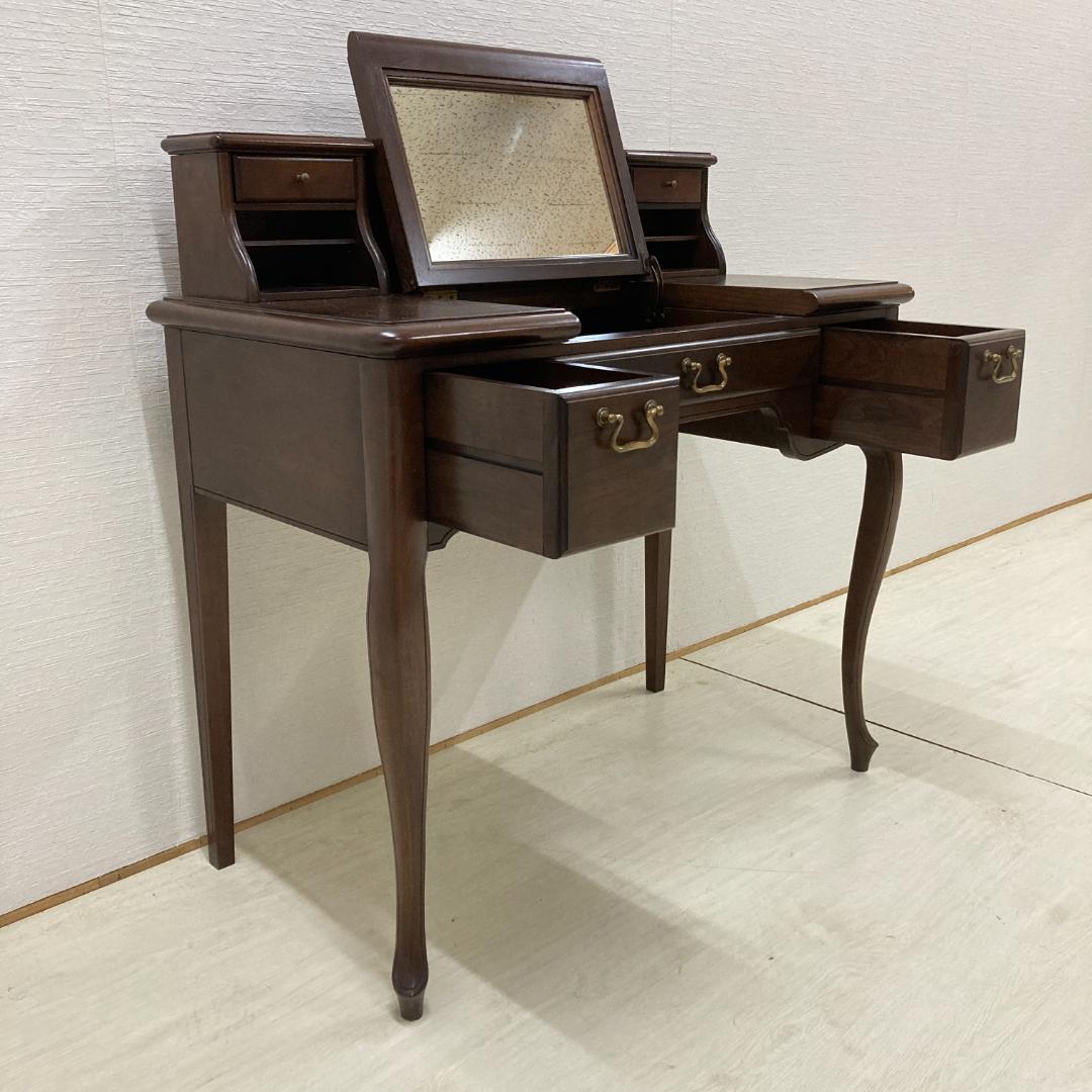 アンティーク調　猫脚　クラシック　デスク　机　ドレッサー