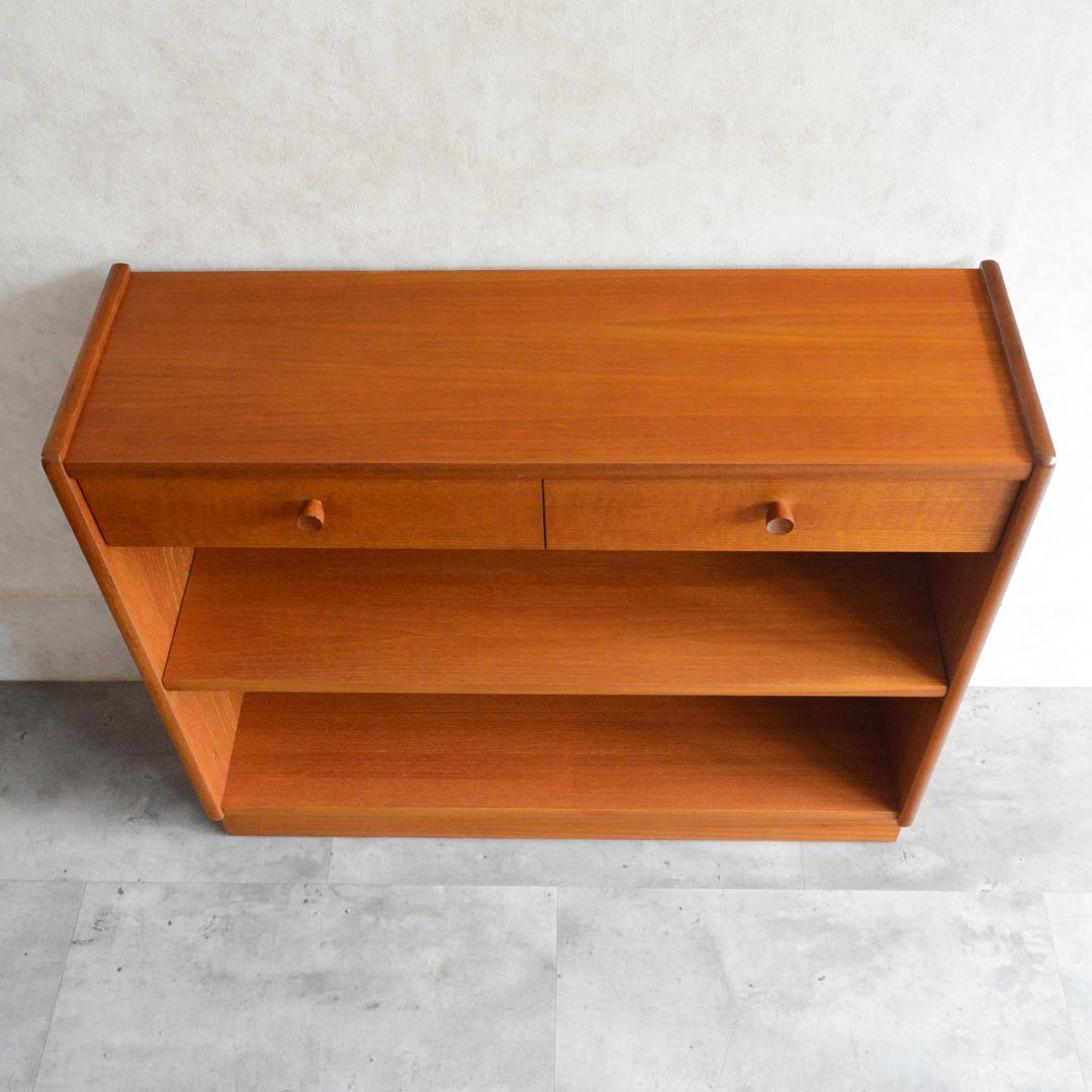 ayura 　Nathanヴィンテージ シェルフ 抽斗付 ブックシェルフ