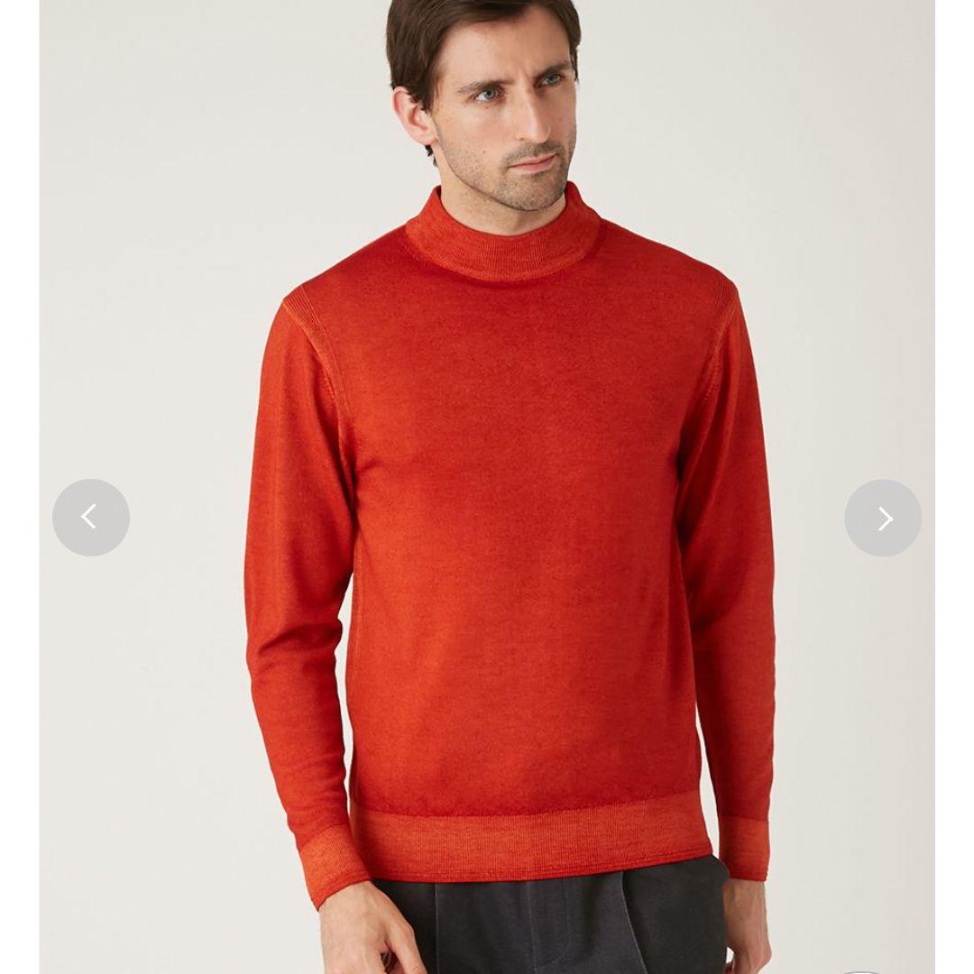 【未使用】AOURE/アウール NEVE モックネックニット ウール L